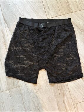 Victoria's Secret Black Lace Boxer Shorts